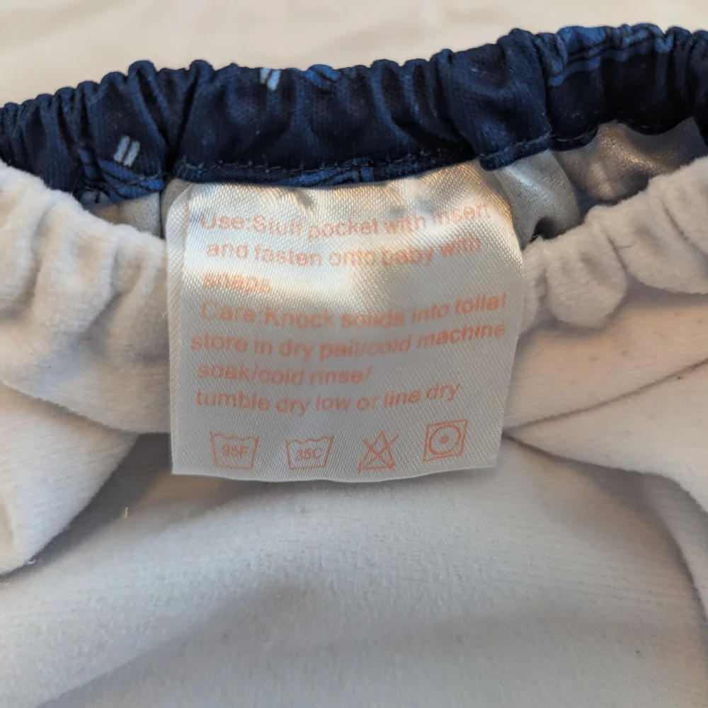 Dr. Who Blue Patterned Kids Pocket Cloth Diaper